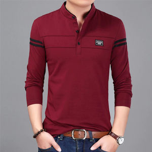 100% Cotton Designer Plain Knitted T-Shirt for <b>Men</b> Custom Logo Plus Size Solid Pattern <b>Clothing</b> - Product Image 3