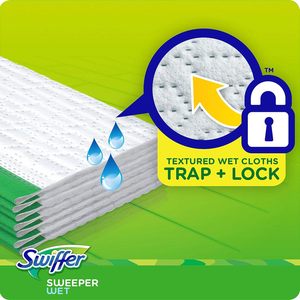 Recharge de chiffons humides Swiffer Sweeper, blanc, 64 unités - Product Image 5