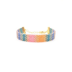 Bracelets faits main tendance et très demandés, bijoux perlés uniques MULTI CRAFT, perles de rocaille véritables, couleur et forme personnalisables, multicolores pour - Product Image 1