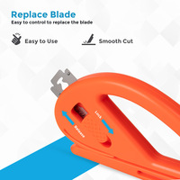 Coupe-film PPF Clayton Car Care modèle CL-221, 5,5 cm x 10 cm, orange, outil de découpe de précision pour films teintés pour vitres, films vinyle, professionnel