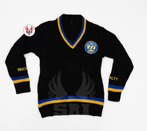 Sigma Gamma Rho Sorority Embroidery Women Acrylic Cardigan | SGR Sorority Embroidered Ladies Greek Knitted Greek Acrylic <b>Sweater</b> - Product Image 5