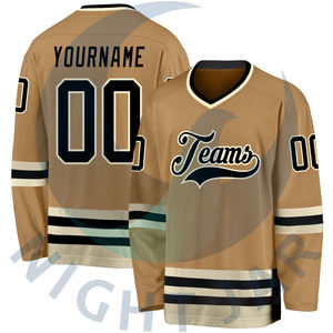 Nouveau meilleur maillot de hockey sur glace léger en gros, OEM, sublimé, logo personnalisé imprimé - Product Image 2