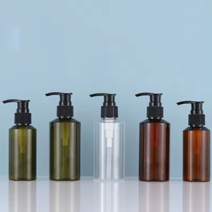 Botella con Bomba Personalizada de 200ml 260ml 300ml 400ml 500ml para Lociones de Cuidado de la Piel, Color Ámbar Verde, Plástico, Certificación ISO 9001, Pavico - Product Image 2