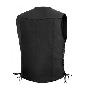 <b>Sleeveless</b> <b>Men</b> Leather <b>Vest</b> Fashion Wear Custom Design 2025 Leather <b>Vests</b> Reasonable Price Leather <b>Vest</b> - Product Image 6