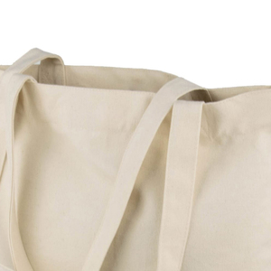 Bolsa de algodón personalizada con logotipo y tamaño a medida, reutilizable y para uso diario en compras, con base, para tiendas minoristas. - Product Image 2