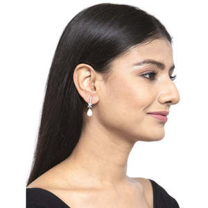 Boucles d'oreilles en argent sterling 925 de qualité supérieure avec perles pour femmes et filles, achetez de magnifiques accessoires de bijouterie - Product Image 5