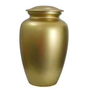 Urnas de cremación para adultos de aluminio con diseño de ala de banda de grabado Peltre y mármol marrón Acabado para cenizas humanas. - Product Image 4