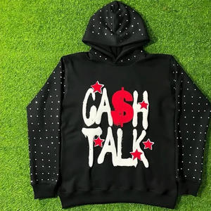 OEM Custom 100% Sweat à capuche en polyester de haute qualité Sportif écologique Street/Outdoor Wear Logo avant Col d'automne Design - Product Image 1