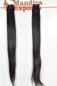 ผมต่อแท้ 100% แบบ Double Weft ธรรมชาติ นุ่มตรง สีดำ 1B ผมบริสุทธิ์จากวัดอินเดีย แบบ Remy  แบบ Super Wave - Product Image 3