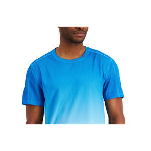 T-Shirt Ombre Blu da Uomo ID Ideology, 100% Poliestere, Tessuto Lavorato a Maglia, Taglia 48, Leggera, Stampa Serigrafica Compressa - Product Image 2