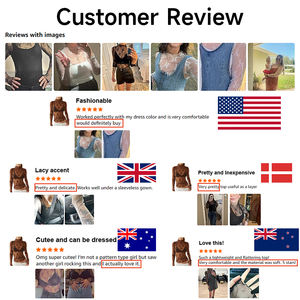 Atasan Wanita Bordir Bunga Pink Terlaris Custom Hesayep, Blus Elegan Lengan Panjang Berbahan Mesh Renda untuk Wanita, Kemeja Vintage - Product Image 5