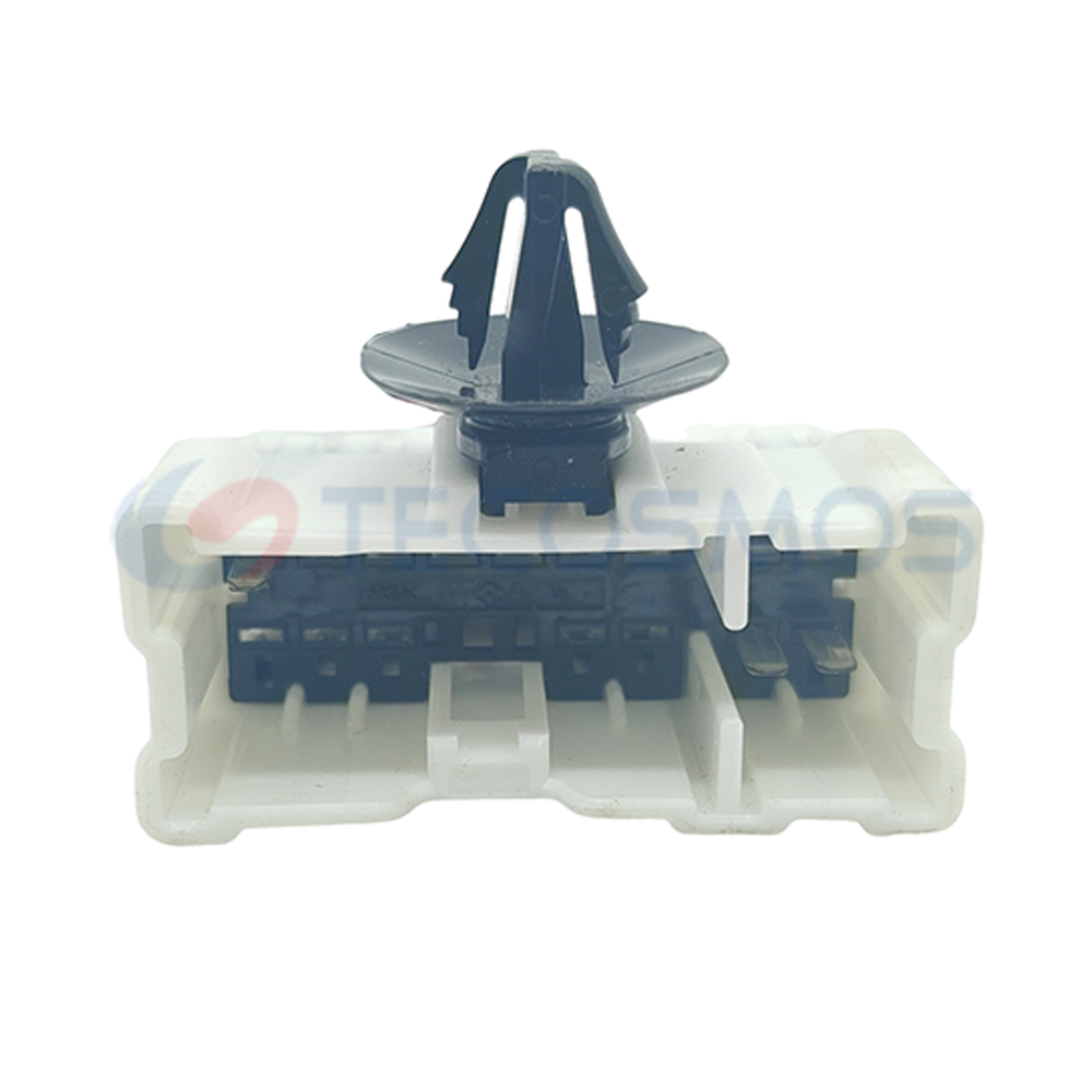 16-Pin Male CT16-0010G Auto Parts White ABS & Nylon Housing with Copper Contact Material for Wire Connections