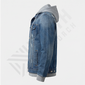 Veste en jean décontractée pour homme 2025, coupe ample, style unique, lavée, très vendue, de haute qualité, pour la mode masculine - Product Image 3