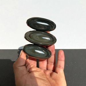 Pierre précieuse d'obsidienne arc-en-ciel authentique sculptée en lingam de Shiva - Qualité supérieure, cadeau d'affaires traditionnel de Feng Shui, fournisseur en gros - Product Image 6