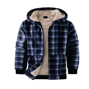 Sudaderas con capucha de lana polar gruesa transpirable OEM al por mayor para hombres patrón sólido bajo MOQ liso teñido para la temporada de invierno - Product Image 2