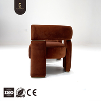 Fauteuil en tissu moderne de luxe à un siège, élégant et haut de gamme, pour salon de manoir, solution unique pour les designers d'intérieur