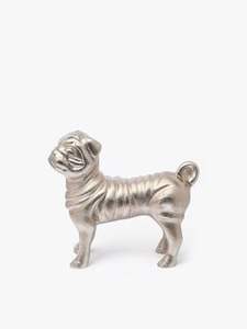 Accessoires pour la maison, figurine de chien pug, accessoires pour la maison avec finition argentée pour la décoration de la maison, fabricant et exportateur - Product Image 5