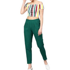 Pantalons pour femmes de style nouveau, coupe slim, fabricant OEM, vente en gros, prix bas, pantalons pour femmes à prix raisonnable, service OEM - Product Image 2