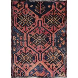 Tapis en laine vintage tissé à la main, résistant aux taches, lavable, à poils moyens, doux et durable pour le sol - Product Image 1