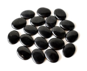 Vente en gros de pierres de méditation ovales en obsidienne noire pour la décoration et la méditation - Product Image 3