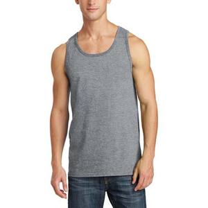 Ropa de hombre al por mayor, camisetas sin mangas de secado rápido transpirables, camisas de entrenamiento tejidas, camisa sin mangas de algodón de talla grande - Product Image 1