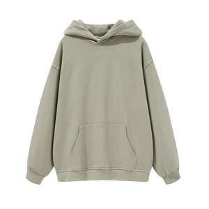 Sweat à capuche unisexe en vrac de qualité supérieure respirant en éponge française à épaules tombantes de couleur personnalisée fabriqué en usine - Product Image 6