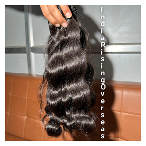 Remy Grade Cheap Natural Wave Raw 100% Sin procesar Indian Human Single Donor Extensión de cabello dibujado doble Precio más bajo - Product Image 5