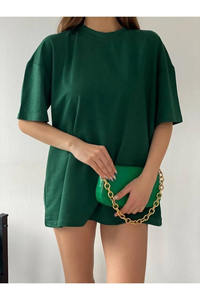 T-shirt d'été surdimensionné personnalisé, respirant et anti-rides à manches courtes en tissu tissé écologique pour femmes de grande taille - Product Image 3