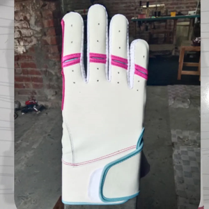 Prix de gros Gants d'entraînement de baseball et softball en cuir de vachette confortables et originaux Gants de frappeur respirants à manchette longue - Product Image 5