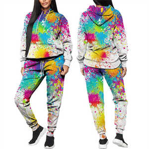 Chándal de sublimación elegante para mujer con estampado de larga duración y acabado transpirable para mujer - Product Image 5