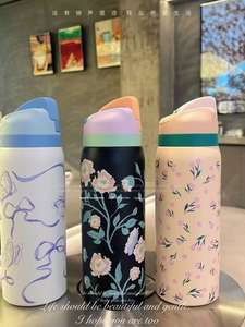 Nouvelle tasse thermos portable en acier inoxydable 304 couvercle rebondissant isolé tasse de fruits en plein air bouteille de sport portable de haut niveau - Product Image 3