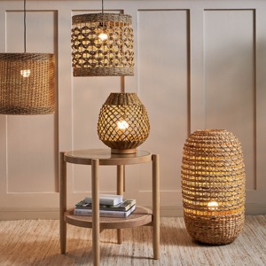 Nouveau design acheter en ligne tendance chaude petites lampes de table à LED tables d'appoint de chambre lampe écologique jacinthe d'eau décorative - Product Image 6