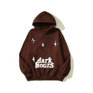 Sweat à capuche décontracté surdimensionné pour hommes avec impression bouffante Design personnalisé pour l'hiver Prix de gros - Product Image 5