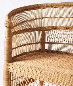 Canapé long au design haut de gamme en rotin tissé fait à la main dans un style asiatique décoration d'hôtel de luxe meubles de maison - Product Image 5