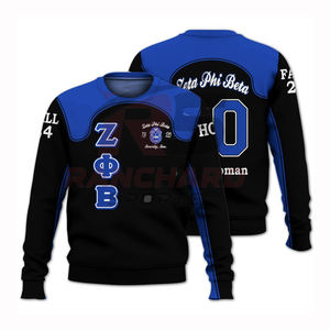 Sudadera con Capucha Personalizable con Letras Griegas, Moda Universitaria, Sudaderas Personalizadas al por Mayor para Hermandades Masculinas - Product Image 3