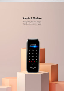 Evernet L400 thông minh Lỗ mộng Khóa cửa kỹ thuật số khóa với mật khẩu thẻ khóa cửa cho an ninh nhà sản xuất tại Hàn Quốc - Product Image 3