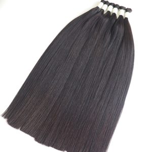 Extensiones de cabello humano Remy vietnamita Cutícula virgen Raw Bulk Straight Top Proveedor - Product Image 3