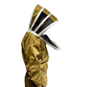 Veste d'apiculture de vêtements d'apiculture de coton de prix usine avec le voile et la fermeture éclair - Product Image 6