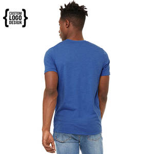 Blanc 100% coton unisexe t-shirts en gros col rond hommes t-shirt haute qualité à manches courtes t-shirt pour hommes - Product Image 3