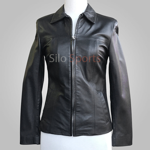 Chaqueta térmica de invierno de lujo para mujer OEM Original negro 100% piel de oveja transpirable alta calidad bajo MOQ moda al por mayor - Product Image 3