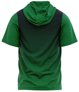 Sweat à capuche léger à manches courtes pour homme, impression de logo personnalisée, qualité hiver, 100% polyester, séchage rapide, respirant, personnalisable - Product Image 3