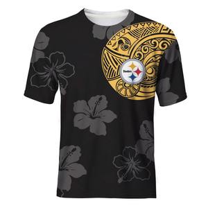 Camiseta de manga corta para mujer, camisa de cuello elástico, 100% - Product Image 1