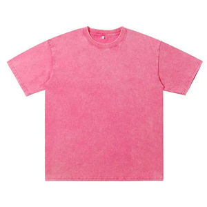 Ensemble 2 pièces décontracté T-shirt et short délavé à l'acide de haute qualité OEM – Tenue de sport délavée au soleil pour hommes et unisexe grandes tailles - Product Image 2