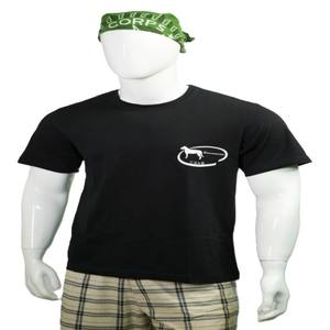 Camiseta de cuello redondo para hombre personalizable 100% algodón de gran tamaño lavado Color azul oscuro de alta calidad de punto de peso pesado sólido en blanco para - Product Image 6