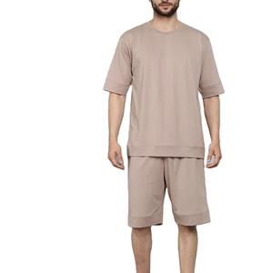 Manufacturer 100% Cotton Fitness T-<b>shirt</b> <b>Set</b> Heavyweight Unisex High Quality Custom Screen Print <b>Shorts</b> <b>and</b> <b>Men</b> t <b>Shirt</b> <b>Set</b> - Product Image 1