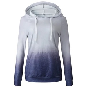 ¡Novedad de 2024! Sudadera de lana de algodón alto para mujer, jersey de gran tamaño, Sudadera con capucha, efecto desvanecido, cremallera, contraste cosido, informal - Product Image 6