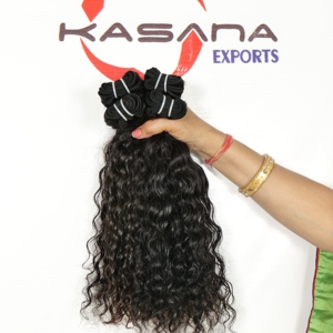 Machine Double Trame Non Transformé Fabrique Faisceau Temple Indien Couleur Naturelle Femmes Noires Vague Profonde Extensions de Cheveux Humains - Product Image 6