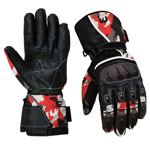 Guantes de carreras de motos de verano Cordura transpirable de dedo completo con capacidad de pantalla táctil cuero protector PU para montar - Product Image 5