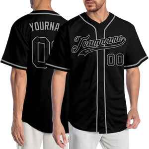 Maillot de baseball personnalisé en tissu mesh respirant 100 % polyester à séchage rapide pour entraînements quotidiens et sports unisexes pour adultes - Product Image 3