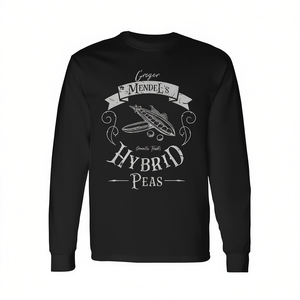 T-shirt à manches longues Gregor Mendel's Hybrid Peas, parodie de biologie et de génétique - Product Image 2